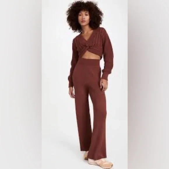 New FREE PEOPLE sweater set: sweater and pants 393J - Picture 2 of 10